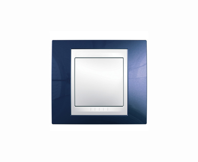 Unica plus plaques de finition bleu indigo, Interrupteur