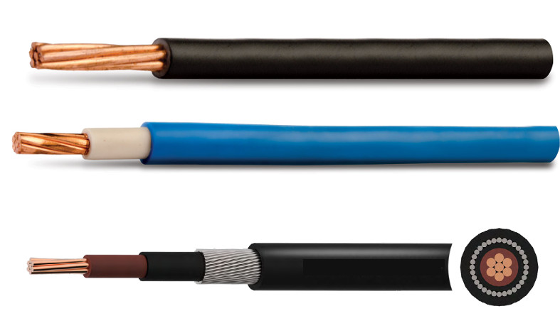 Cu/PVC/PVC 0,6/1 kV UNIPOLAIRE, Câbles industriels basse tension